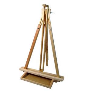 Caballete tripie plegable para dibujo de madera