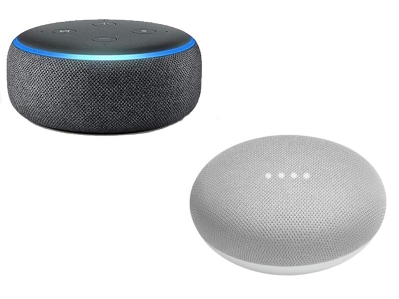 alexa echo dot 3 y google home mini - asistentes inteligentes